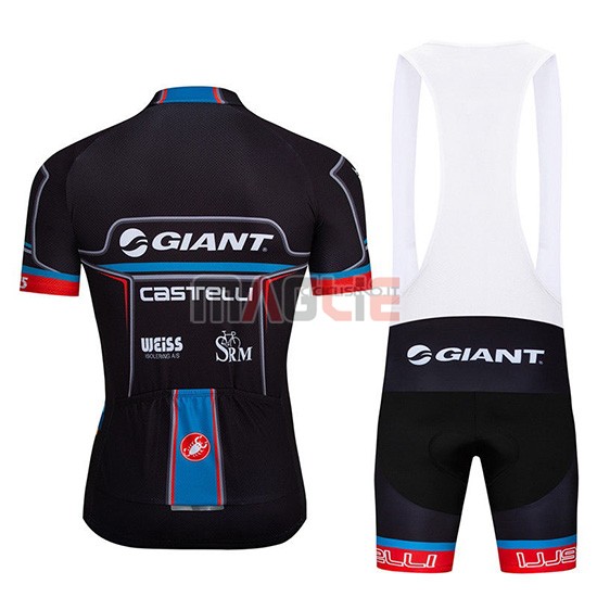 Maglia Giant Castelli Manica Corta 2019 Nero Rosso